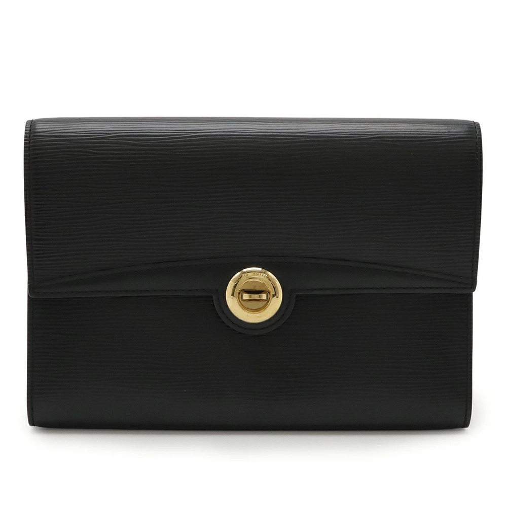 LOUIS VUITTON Epi Arche Clutch Bag Shoulder Noir Black Shoulder Strap